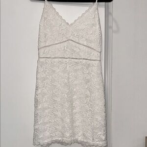 Abercrombie Elegant White Lace Dress